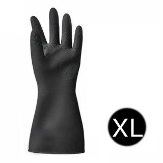 Immagine di GUANTO GOMMA NEOPRENE + LATTICE NERO 110GR TG.XL (9)